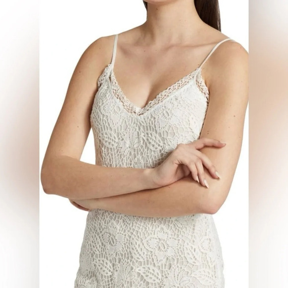RAG & BONE Aleah Crochet V Neck Mini Dress - Picture 4 of 9